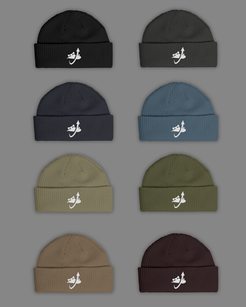EMBROIDERED SKATEBOARD BEANIE